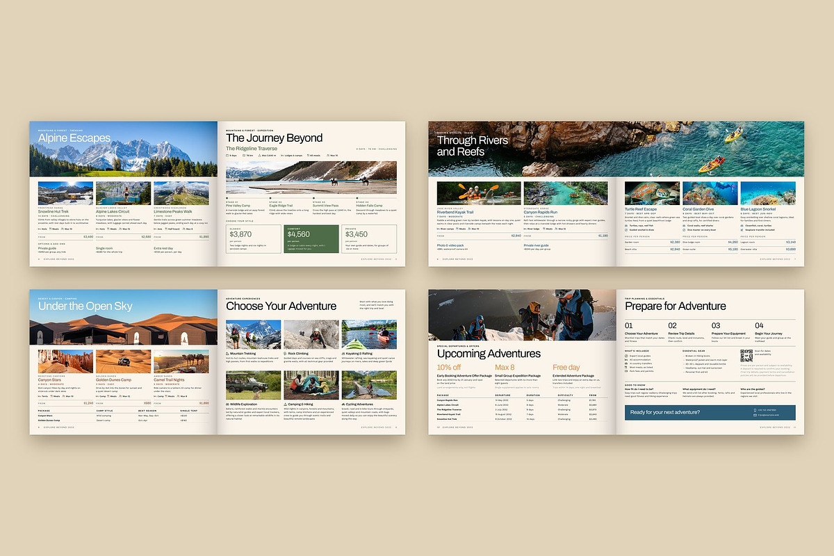 Adventure Travel Catalog Template, a Brochure Template by BrandPacks (Photo 3 of 5)