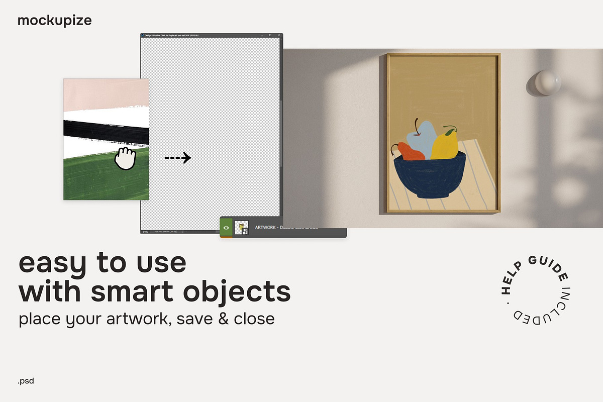 DIN A Living Room Frame Mockup, a Household Mockup by mockupize (Photo 3 of 7)
