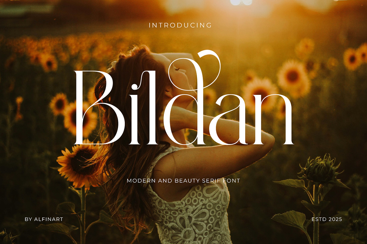 Bildan Modern Ligature Serif, a Serif Font by Alfinart (Photo 1 of 10)