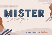Mister London - Bold Sans & Script, a Script Font by Sarid Ezra (Thumbnail 1 of 9)