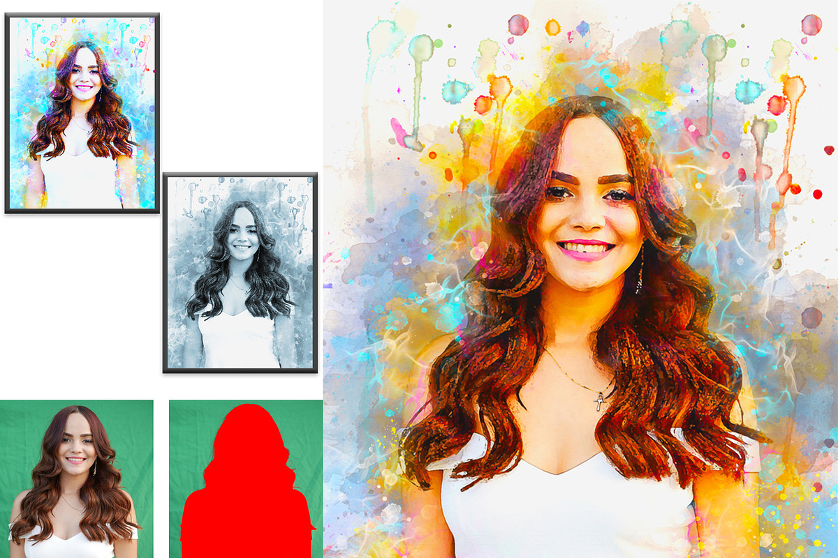 Watercolor Painting Photoshop Action, an Action Add-On by Studio Retouch