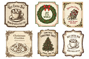 Vintage Christmas Labels Sublimation, an Illustration by Dream Creation (Thumbnail 3 of 8)