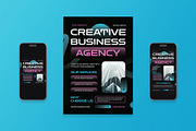 Creative Business Agency Flyer Set, a Flyer Template by Aiyari Graphic (Thumbnail 1 of 3)