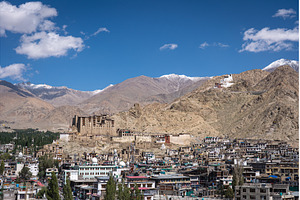 View of Leh City in Ladakh, India