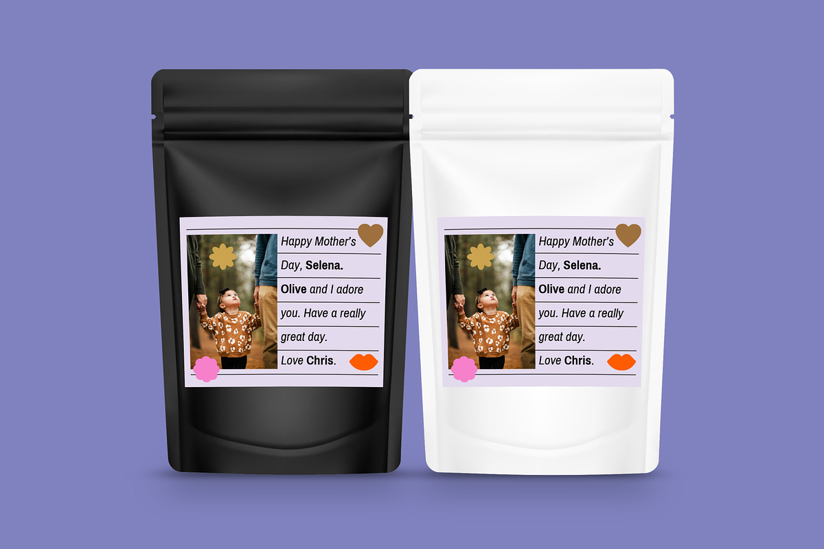 Selena Foil Pouch Labels, a Stationery Template by Mountain Folk Creative (Photo 4 of 4)