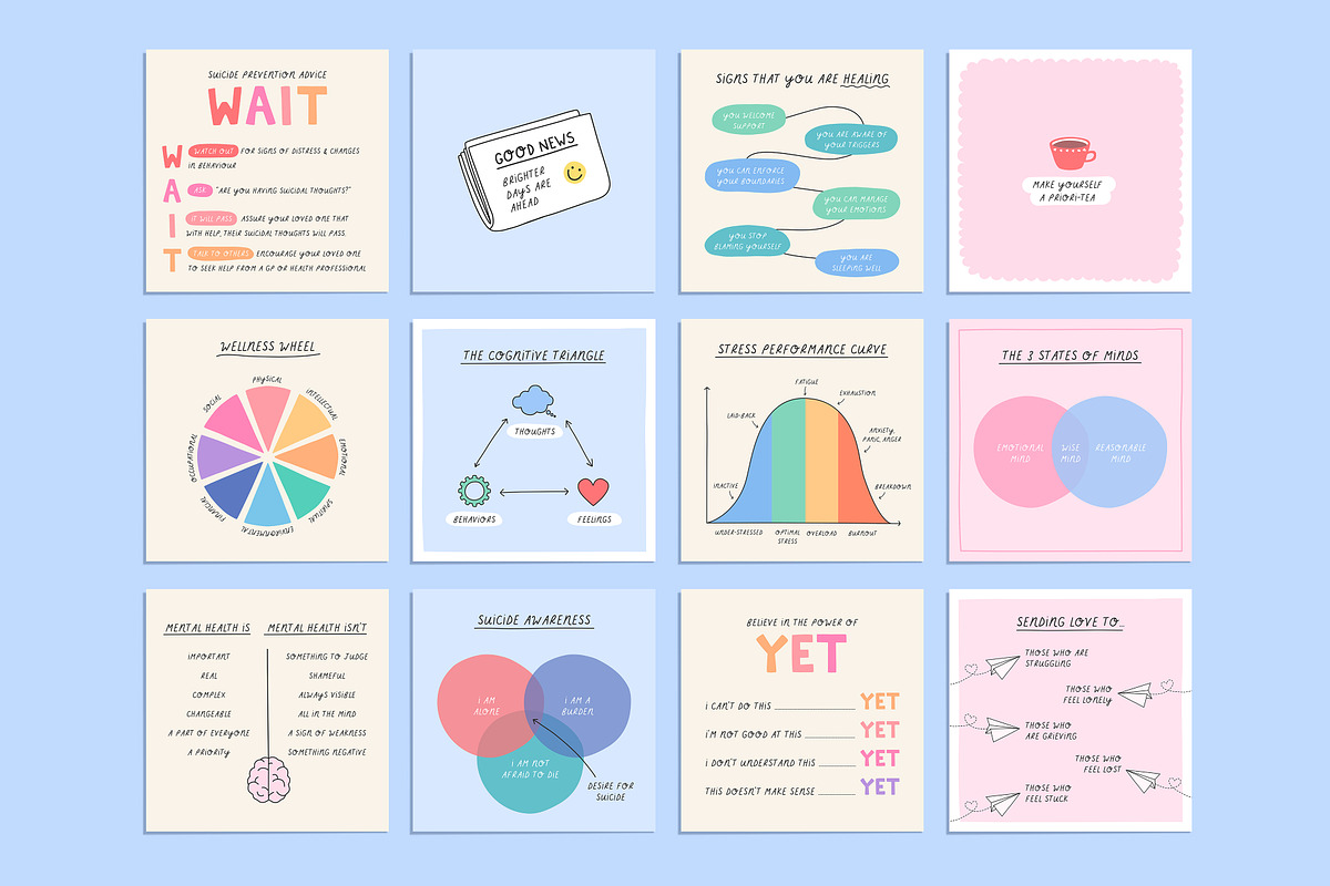 Therapy Social Pack - Canva, a Social Media Template by Willoe Studio (Photo 7 of 9)