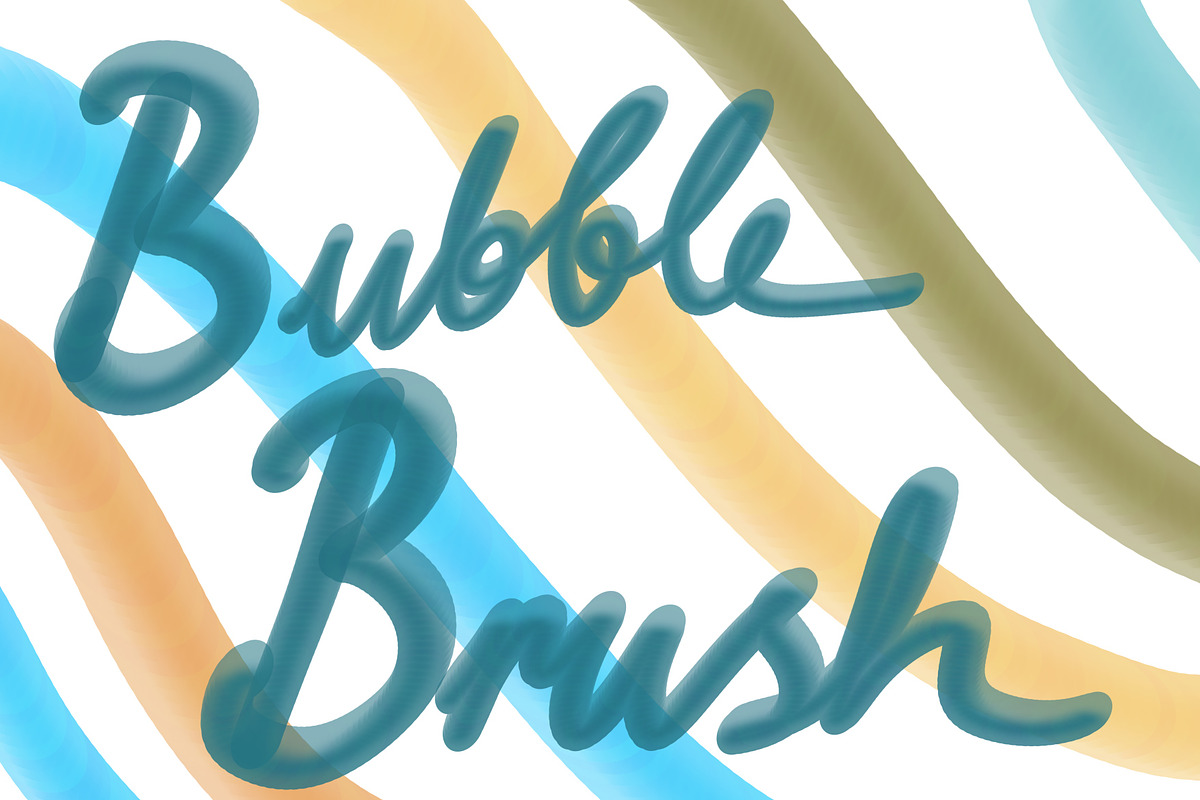 Bubble Procreate Hand Script Brush, a Brush Add-On by elif (Photo 5 of 7)