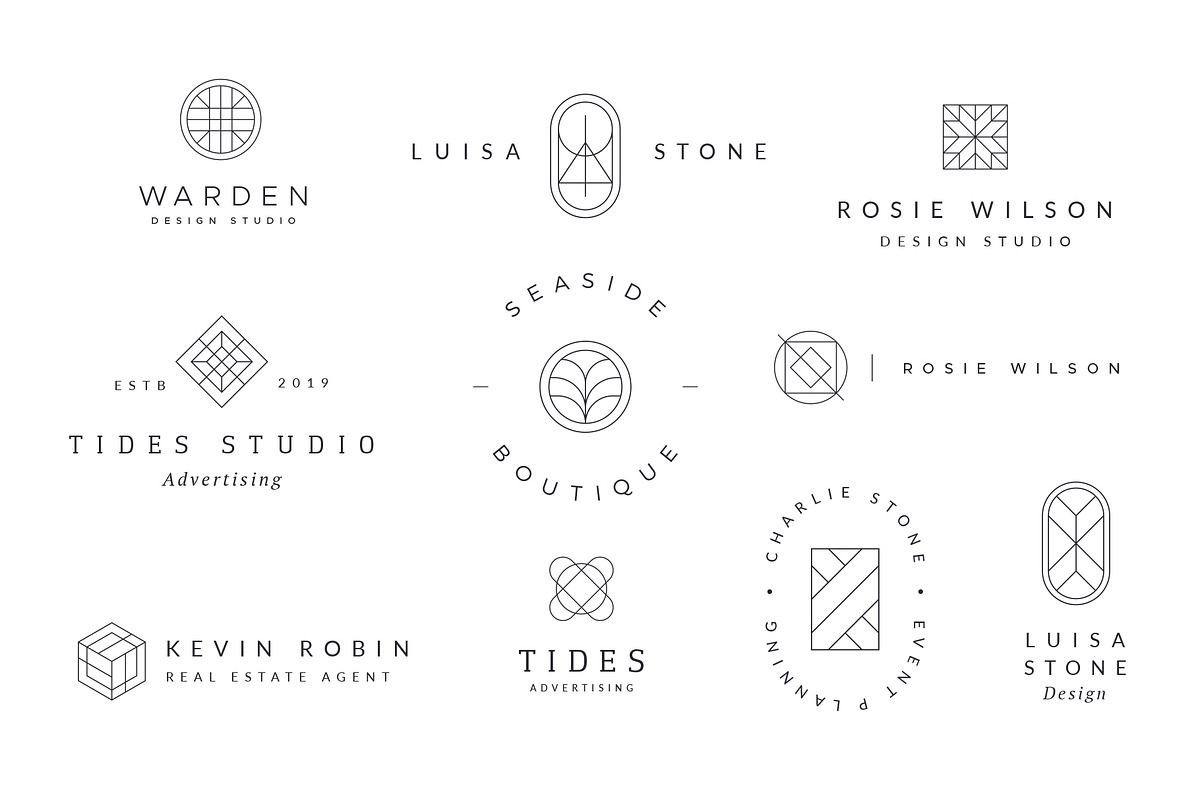 Minimal Geometric Logos - Volume 1, a Branding & Logo Template by ...