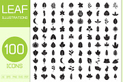 Bundle of Leaf Solid Illustrations, an Illustration by Designfour (Thumbnail 1 of 7)