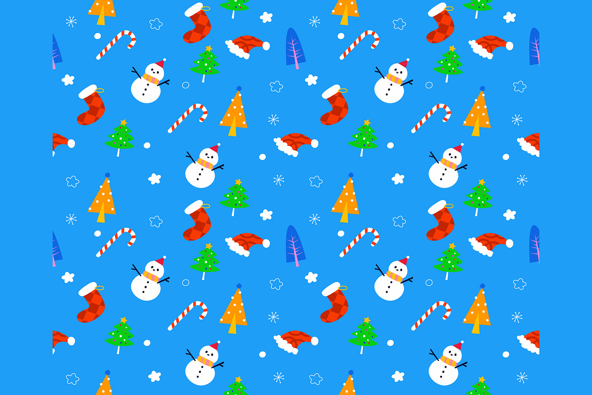 Winter Seamless Pattern Illustration, an Illustration by graphicook