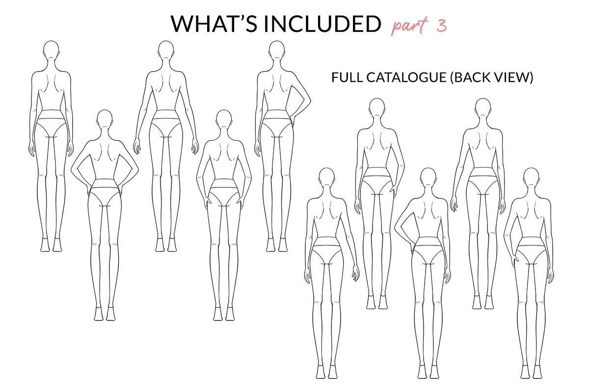 Straight Poses Expanded Pack Female, a Person Illustration by Art by Lin (Photo 4 of 8)