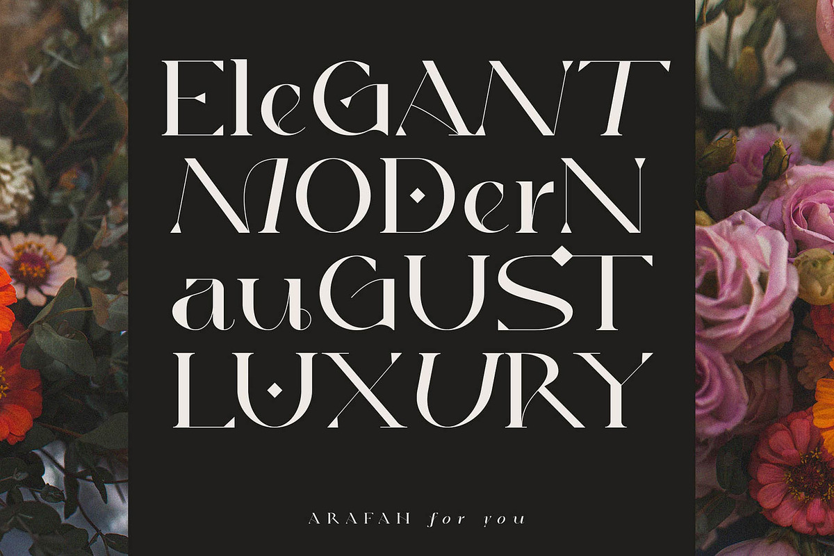 Arafah - Elegant & Modern Serif, a Serif Font by StudioinBry (Photo 4 of 20)