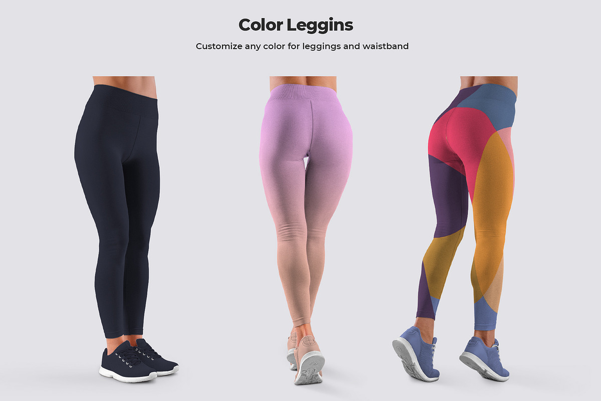 8 Mockups Women Leggins, a Bottom Mockup by Grow Design Craft Studio (Photo 2 of 6)
