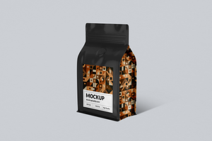 Coffee Bag Mockup Medium Size