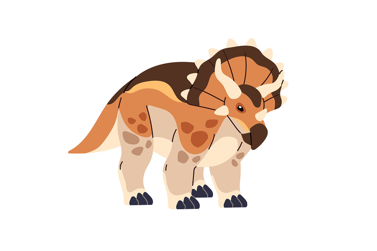 Dinosaurs set, seamless dino pattern, an Animal Illustration by PaperTrident (Photo 3 of 21)