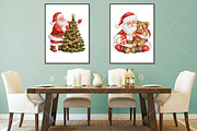 Whimsical Christmas Santa Clipart, a Seasonal Illustration by Canvas Craft (Thumbnail 7 of 10)