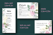 Greeting card with Pink Rose, an Invitation Template by Digital illustration shop (Thumbnail 3 of 5)