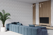 Wallpaper mockup Luxury living room, a Household Mockup by Hunny Badger (Thumbnail 6 of 8)