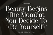 Prestige Edition - Elegant Typeface, a Serif Font by Shakira Studio (Thumbnail 2 of 10)