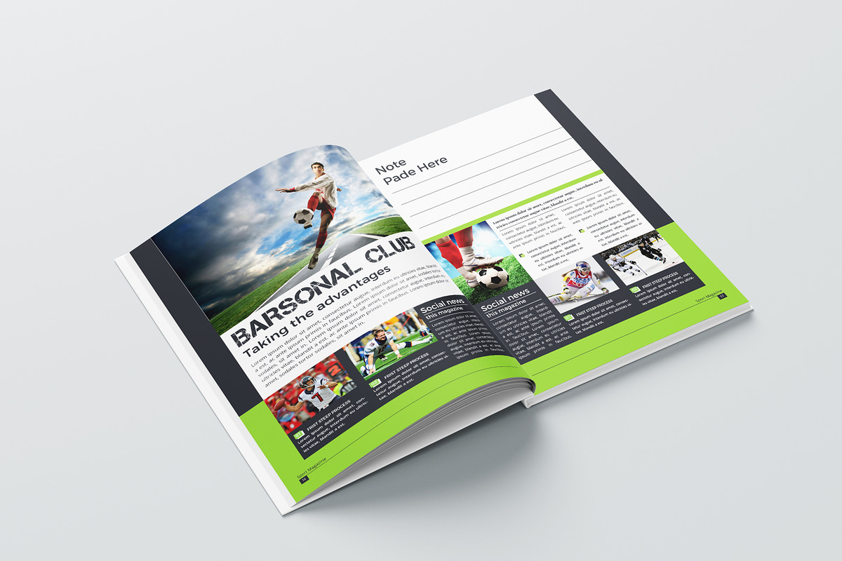 Sports Magazine Template, a Magazine Template by obidullah_01 (Photo 10 of 10)