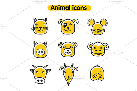 Hand Drawn Animal Icons