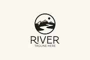 River Or Creek Mountain Logo Badge, a Branding & Logo Template by Signatoro (Thumbnail 3 of 3)