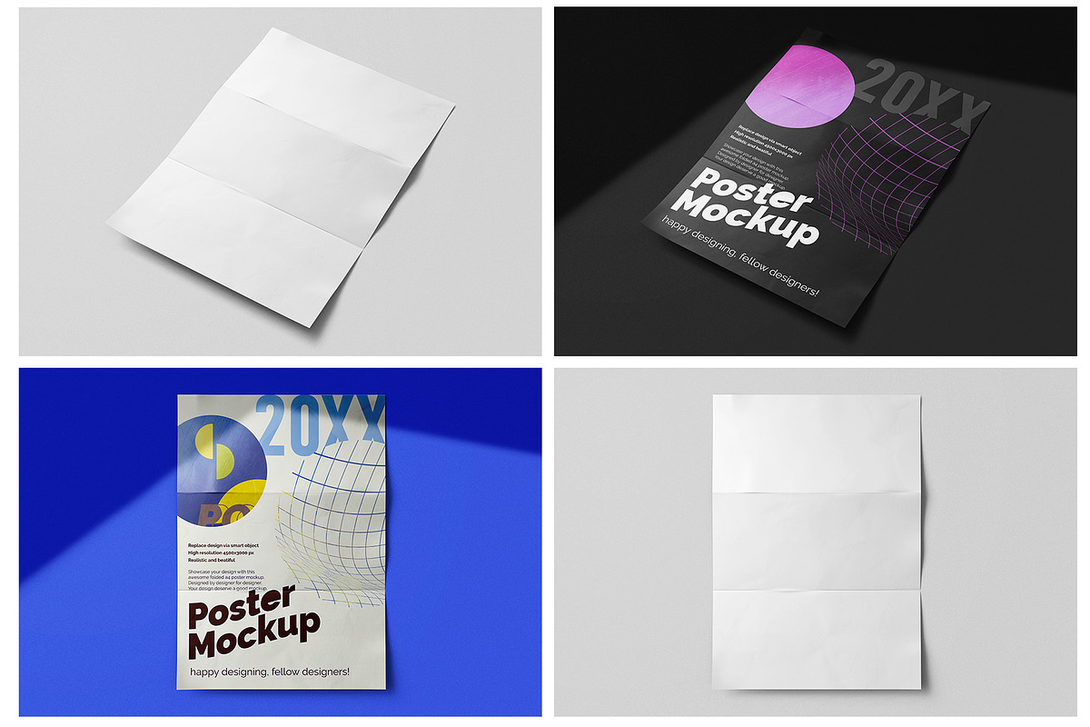 A4 Poster Folded Mockup Pack, a Mockup by Remnand Studio (Photo 12 of 13)