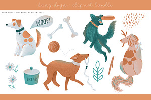 Dog Breeds Clipart Bundle DH