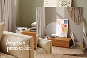 LENIS ROOM Natural Frame Mockup Set, a Household Mockup by Stykke Studio (Thumbnail 3 of 58)