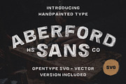 Aberford - SVG Typeface, a Handwritten Font by Hustle Supply Co. (Thumbnail 1 of 10)