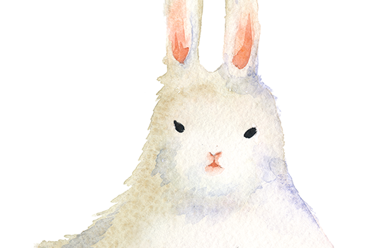 Easter bunny watercolor clipart set, an Animal Illustration by masha gross (Photo 2 of 4)