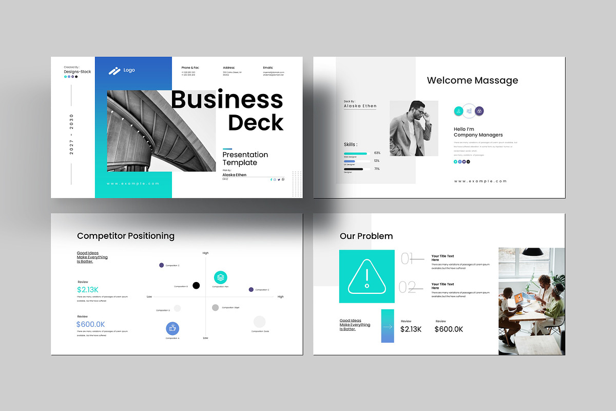 Business Deck Presentation Template preview 3