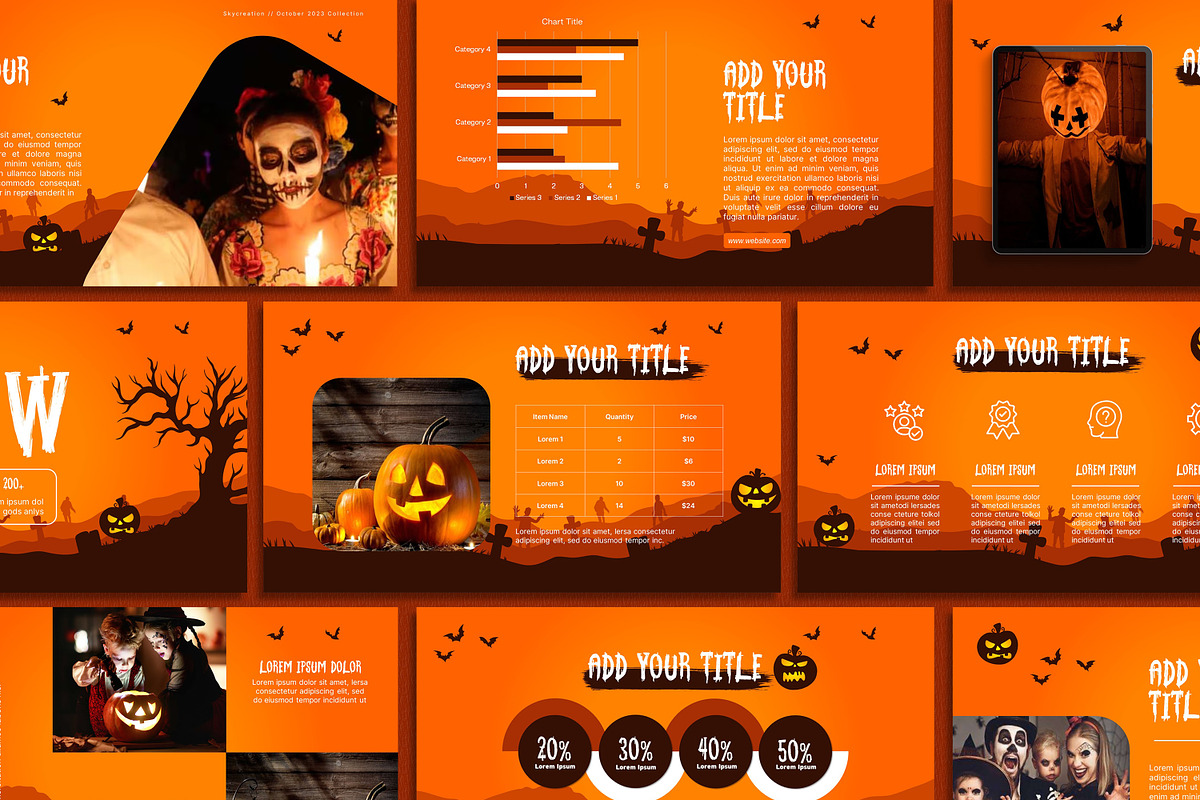 Halloween PowerPoint Template, a Presentation Template by SKY CREATION (Photo 5 of 6)