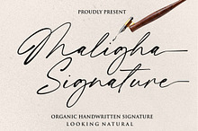 Maligha Signature Font