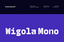 Wigola Mono - Monospace Family