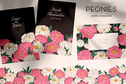Floral wedding card backgrounds set, a Decorative Illustration by Good Studio (Thumbnail 1 of 10)