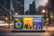 Bus Stop Billboard Advertising Mocku, an Advertising Mockup by 3djagan (Thumbnail 4 of 4)