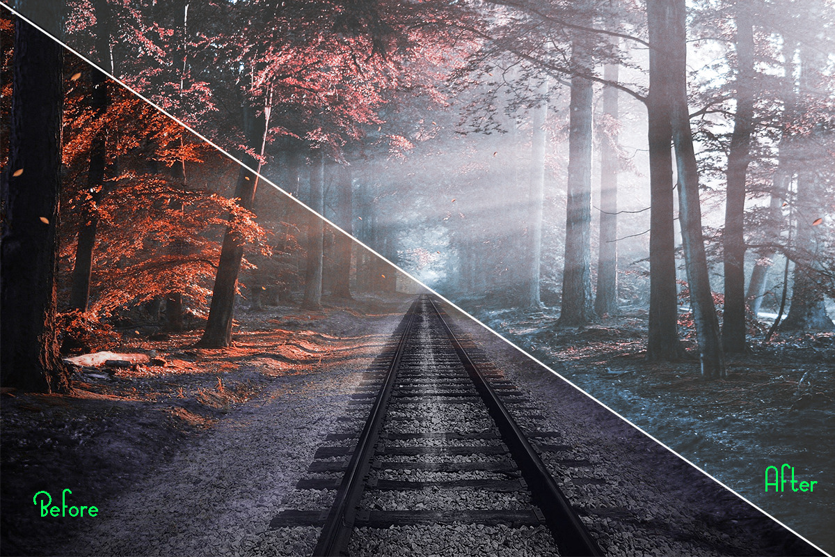Autumn Photoshop Actions 110 Bundle, an Action Add-On by ARTNEST (Photo 9 of 11)
