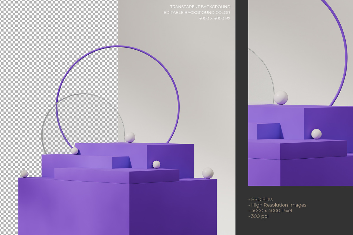 5 Podium with Transparent Background, a Background Graphic by faustudio (Photo 4 of 7)