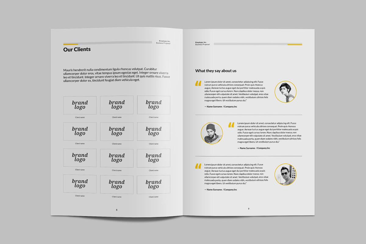 Kreatype Proposal, a Brochure Template by Kreatype Studio (Photo 9 of 15)
