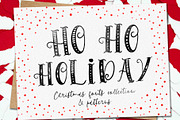 HoHoHolidayFonts collection&patterns, a Script Font by CallMeStasia (Thumbnail 1 of 16)