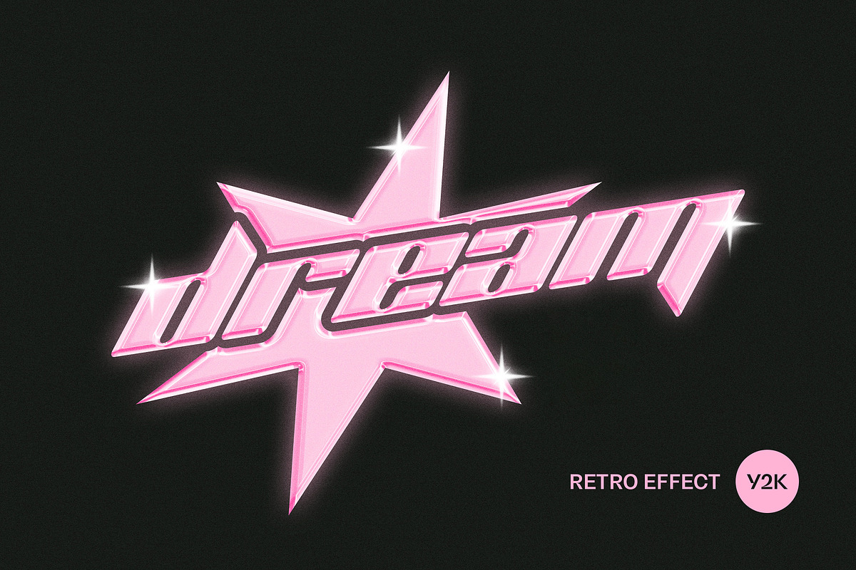 Retro Glow Text & Logo Effect, a Mockup by Design Squad (Photo 1 of 3)