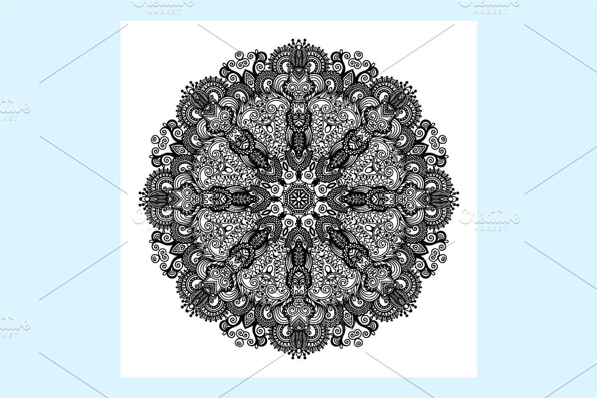45 DOILY PATTERN, a Pattern Graphic by karakotsya