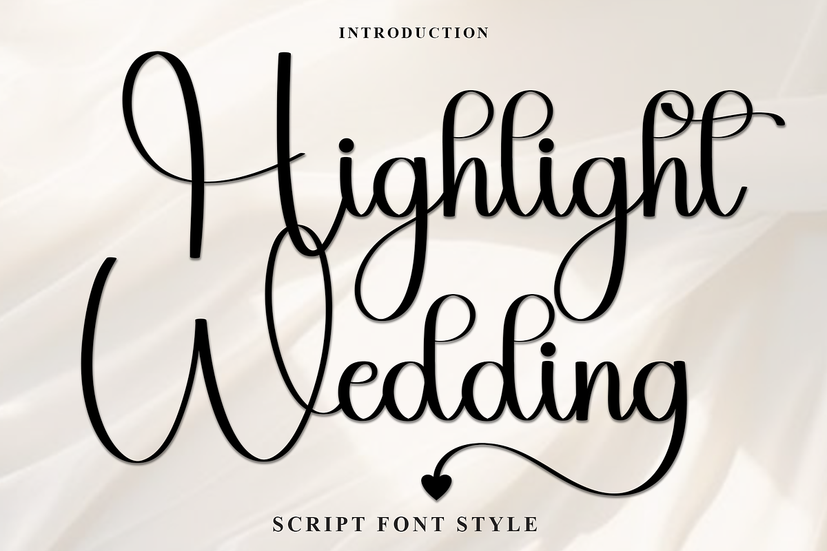 Highlight Wedding, a Handwritten Font by FreshTypeINK (Photo 1 of 8)