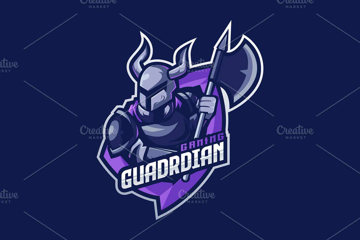 Guardian Skull Mascot Esport Logo, a Branding & Logo Template by prps.std (Photo 2 of 3)