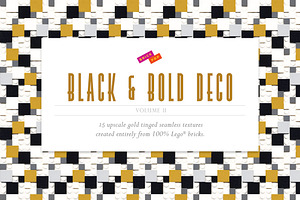 Black and Bold Deco Patterns (Vol.2)