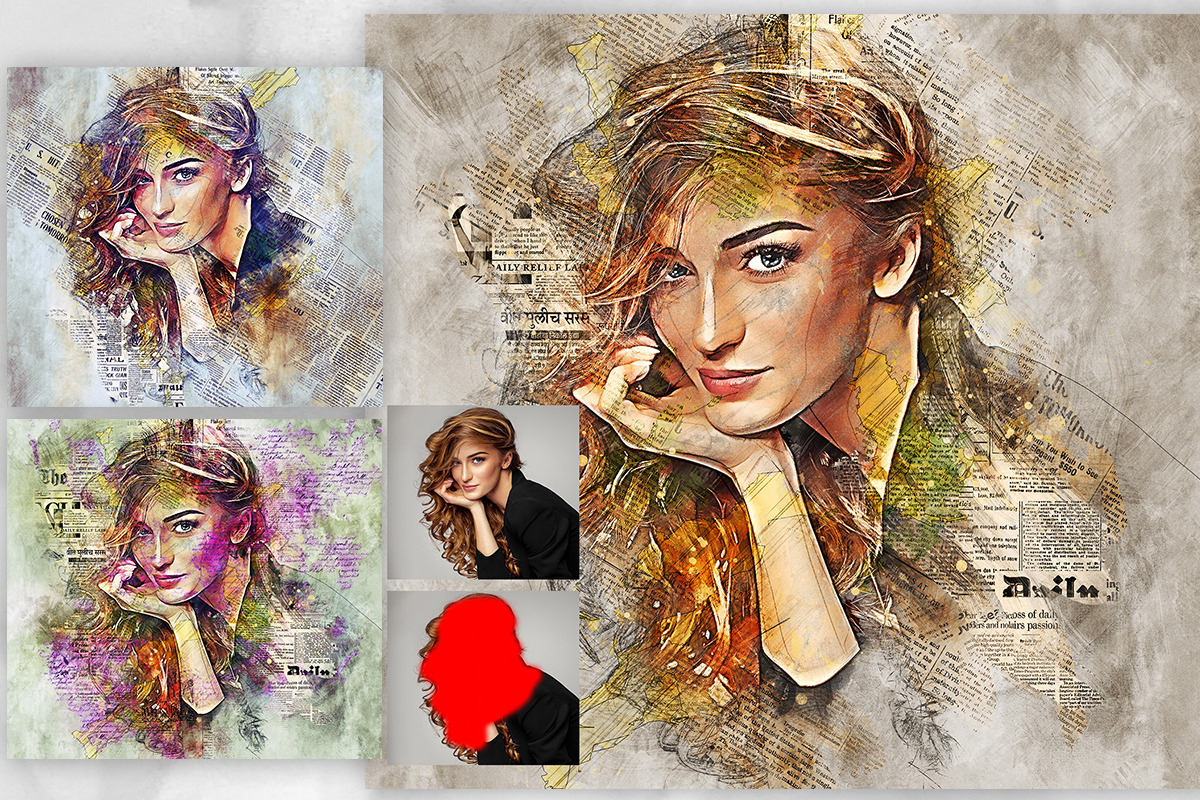 Journal Art Photoshop Action, an Action Add-On by GorynArt (Photo 2 of 17)