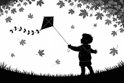 Kids Flying Kite Laser Cut Bundle, an Object Graphic by balal (Thumbnail 11 of 11)