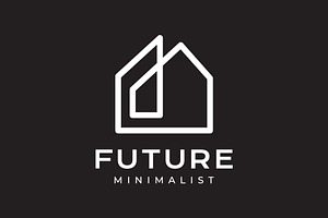 futuristic home architec logo, a Branding & Logo Template by devastd