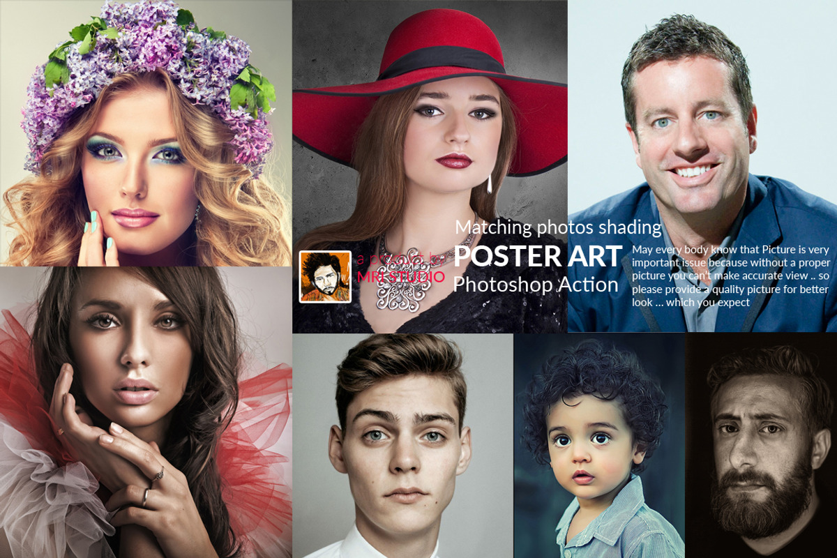 Poster Art Photoshop Action, an Action Add-On by MRI STUDIO (Photo 6 of 6)